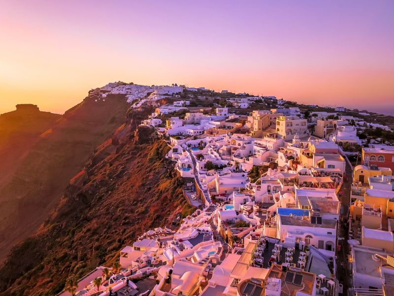 helicopter tour in Santorini