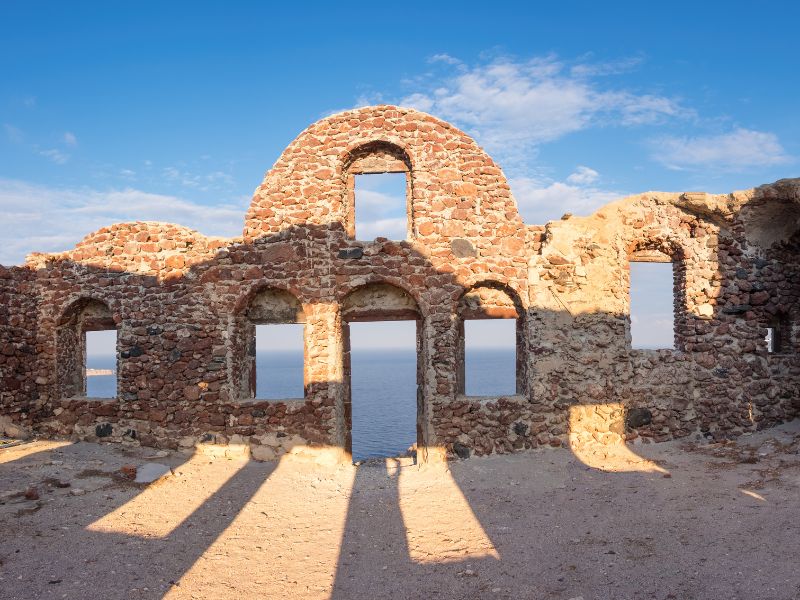 history of castle of oia