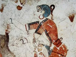 women in Akrotiri