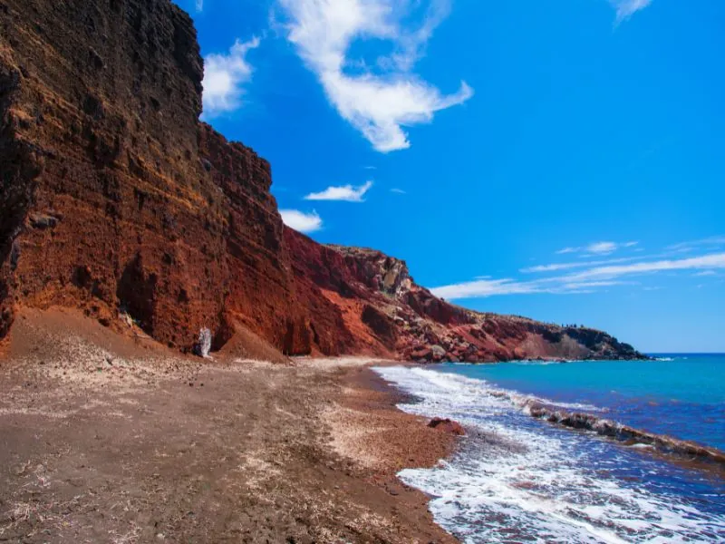 Red Beach in Santorini